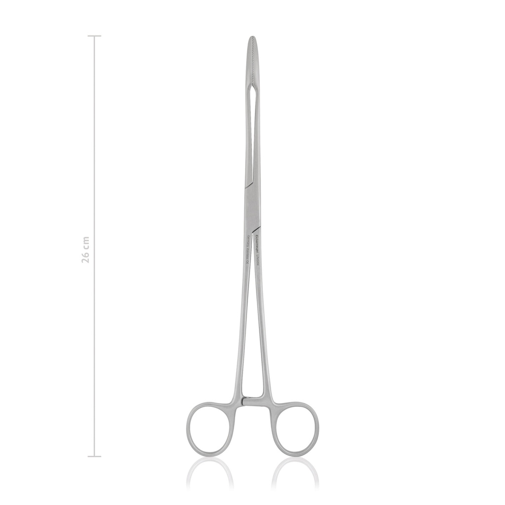 [137426] Korn- und Tupferzange MAIER, 26 cm, gerade, mit Sperre