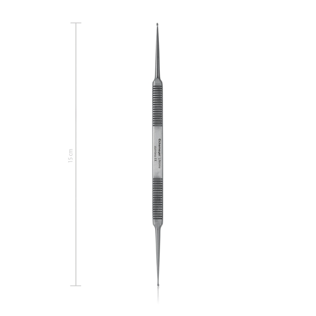 [165730] Kürette House, 1/1,2 mm, 15 cm, speziell für die Wirbelsäulenchirurgie 