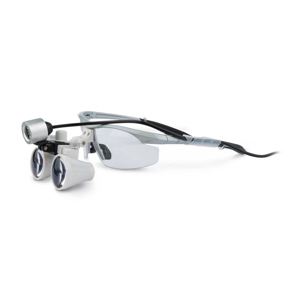 [311103] Loupes grossissant 2,5x avec lampe LED, batterie et chargeur