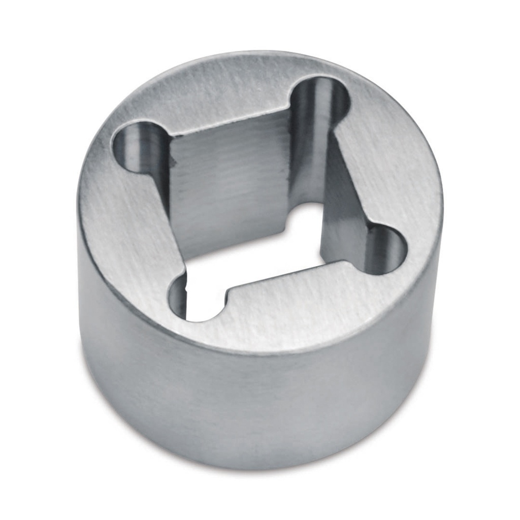 MTV - Ringaufsatz mit Innen-4-Kant zur Entriegelung des MTV – Implantats ø 20mm, Edelstahl, made in Germany
