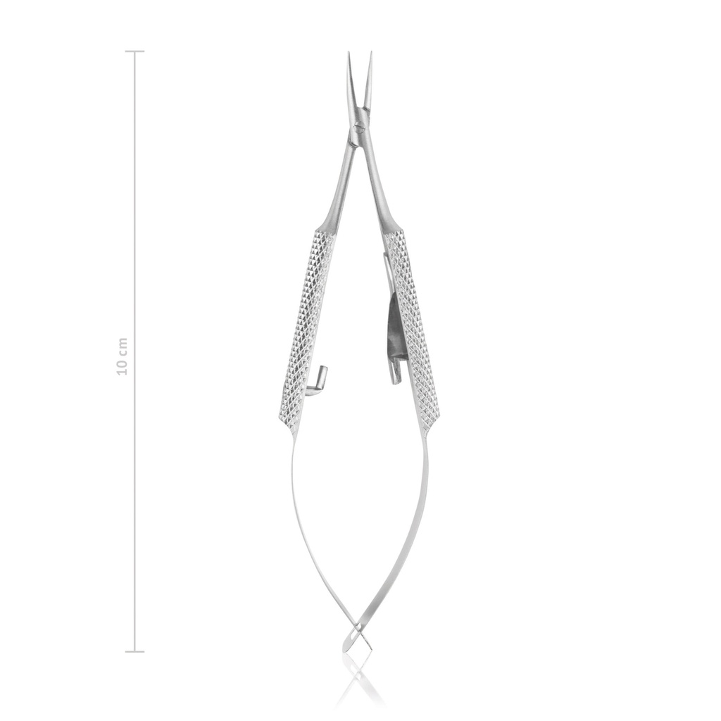 [173010] Nadelhalter BARRAQUER-TROUTMAN, mit Sperre, gebogen, 10 cm