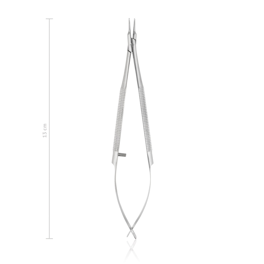 [173012] Nadelhalter Barraquer, gebogen, 13 cm  