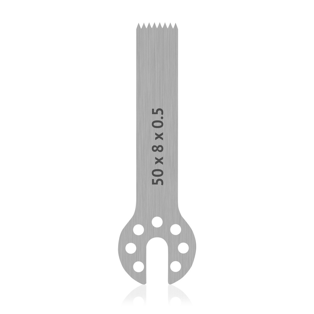 OrthoVet Plus Sägeblatt Aesculap - Aufnahme, Größe: L 50 x B 8,0 x H 0.5 mm, Edelstahl