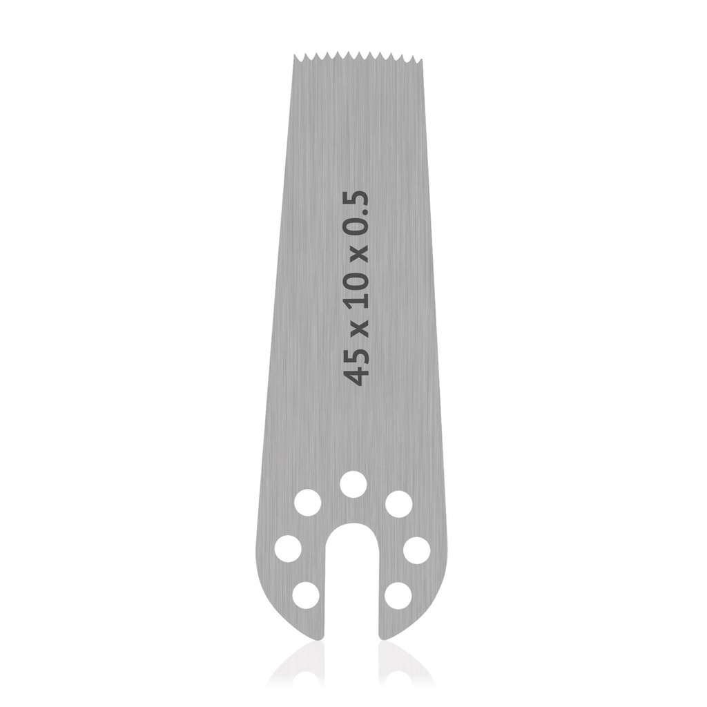 Lame de scie OrthoVet Plus Aesculap - monture, dimensions : L 45 x l 10,0 x H 0,5 mm, acier inoxydable