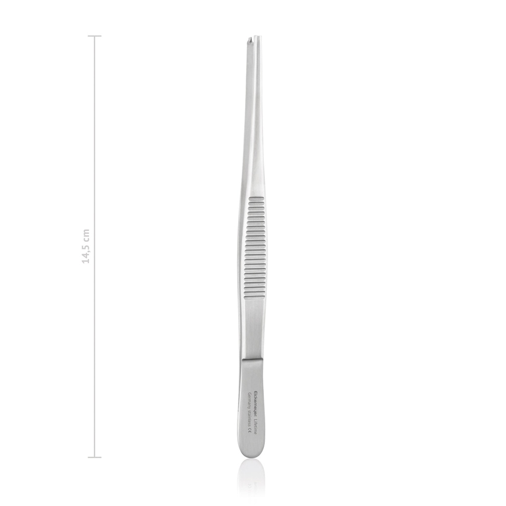 Pince standard,chir.,14,5cm,1x2 dents