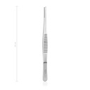 Pince, atraumatique, 16 cm, 2 mm, De Bakey