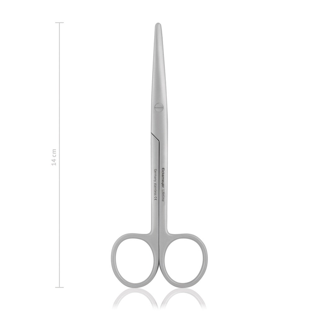 [118814] Forbici MAYO-STILLE, 14,5 cm, dritte, punta smussa