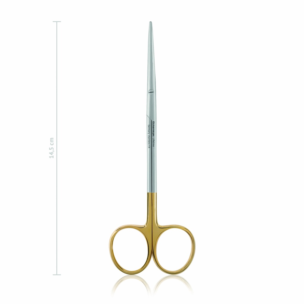 Ciseaux de dissection Metzenbaum-Fino, 14,5 cm droits, TC