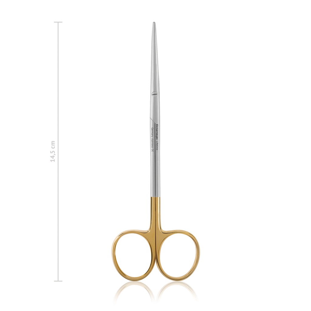 [116514] Präparierschere METZENBAUM-FINO, stumpf/stumpf, 14,5 cm, gebogen, TC