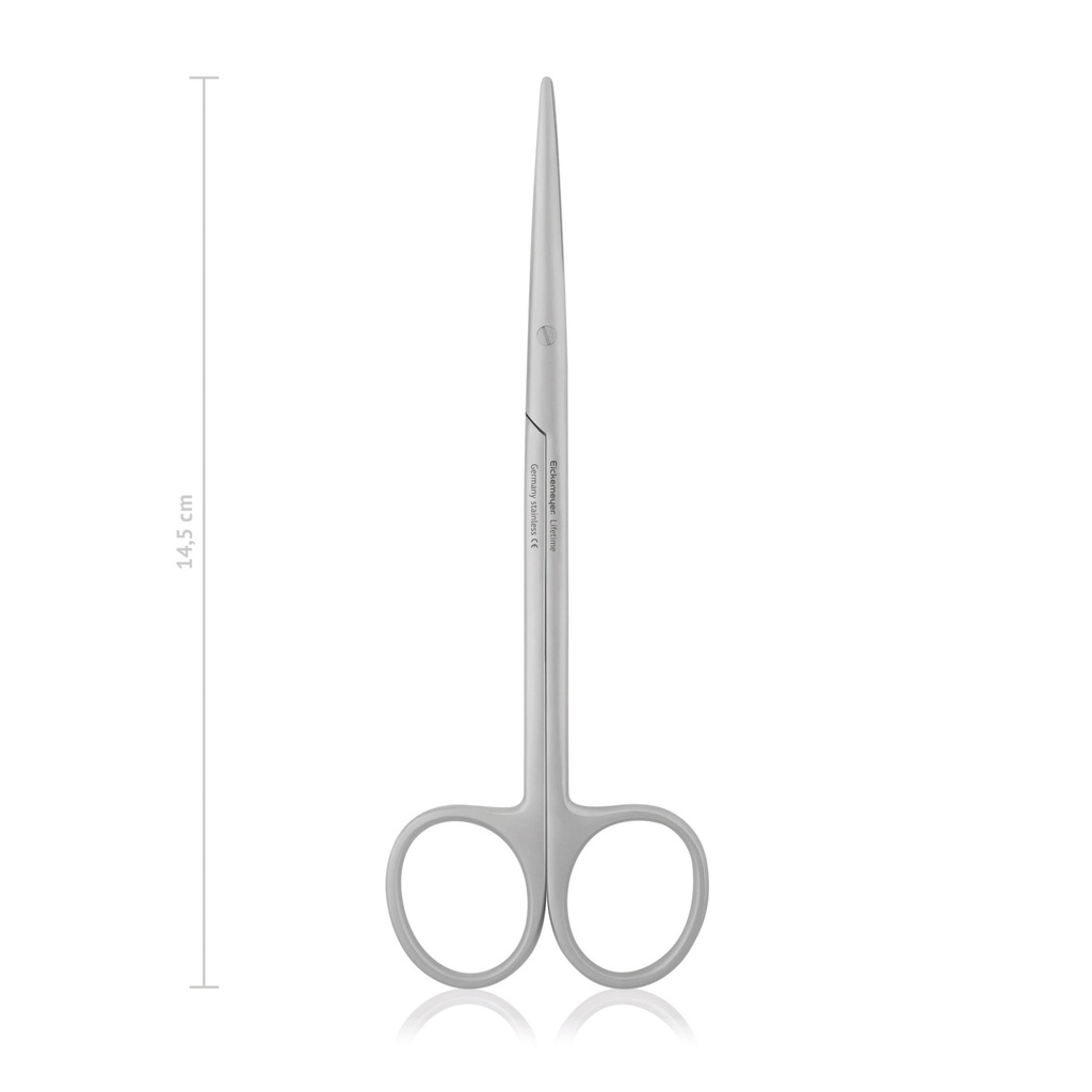 [118214] Ciseaux de dissection Metzenbaum, 14,5 cm, émoussés, droits
