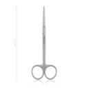 Präparierschere, METZENBAUM, stumpf/stumpf, 14,5 cm, gebogen