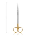 Präparierschere METZENBAUM, stumpf/stumpf, 18 cm, gebogen, TC