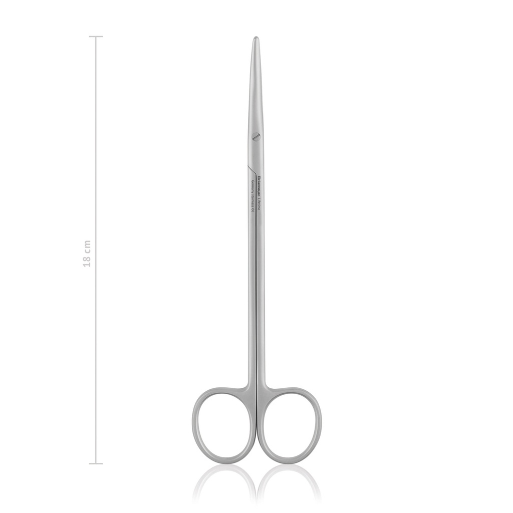Ciseaux de dissection Metzenbaum, 18 cm, lames courbes