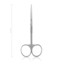 Ciseaux de dissection Metzenbaum/ciseaux pour strabisme, à bouts ronds, 11,5 cm, courbes