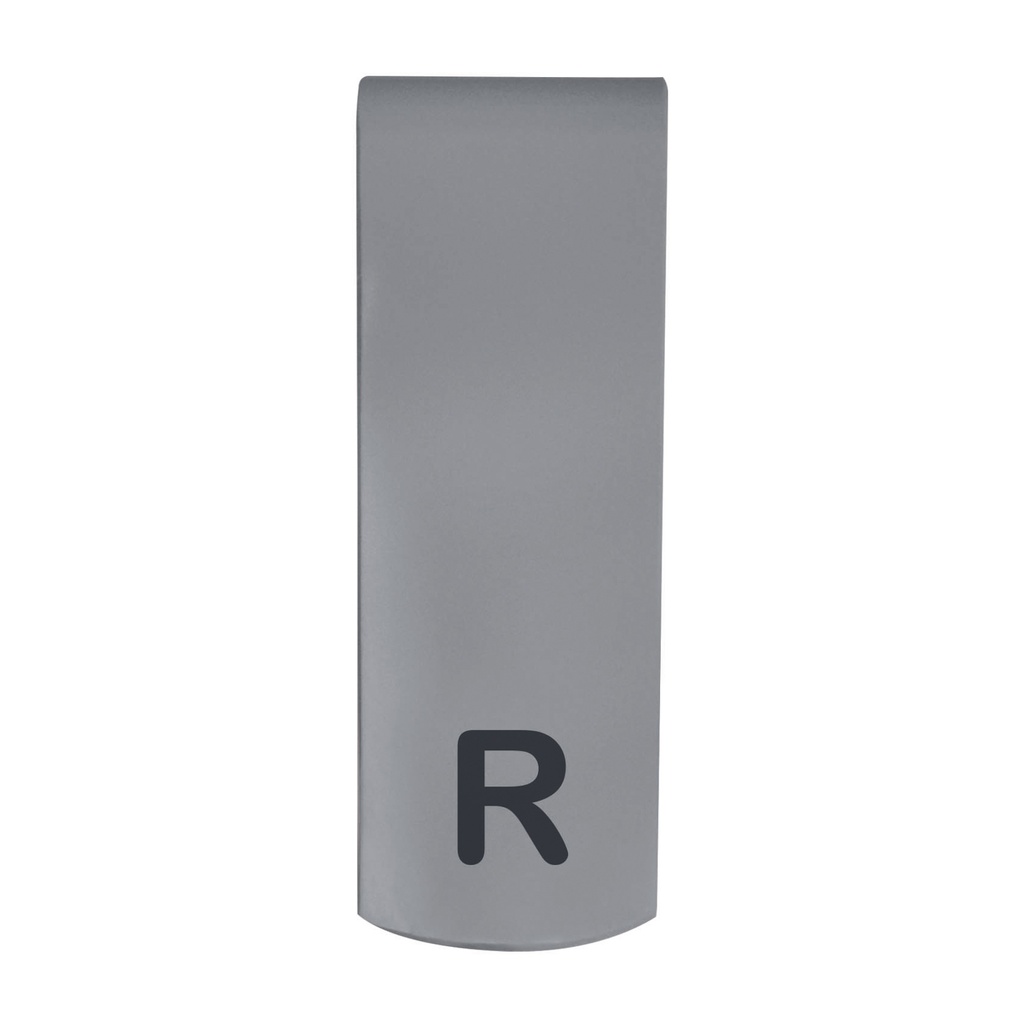 [704022] Clip L/R da applicare alle cassette,  in plastica