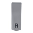 Lettre radio en laiton L et R, pour mettre sur cassette, synthétique