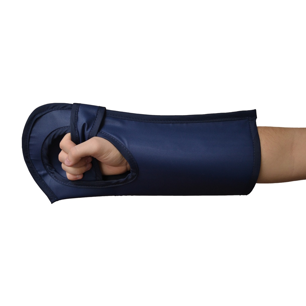 [705750] Gants (moufle)  anti-X, Pb 0,5, bleu, ouverture palmaire, paire