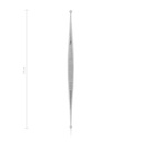 Curette à os Martini, 14 cm, double