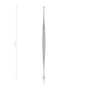 Curette à os Williger, 14 cm, double