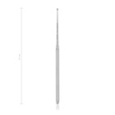 Curette à os, extra profonde et fine, noire, 17 cm