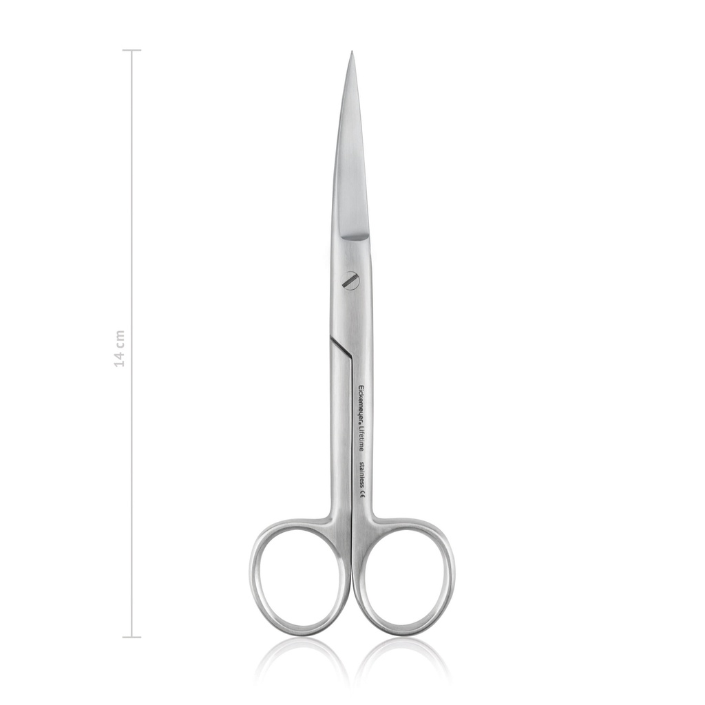 [970514] Forbici Chirurgiche 14 cm, curve, punta acuta, LINEA ECONOMICA