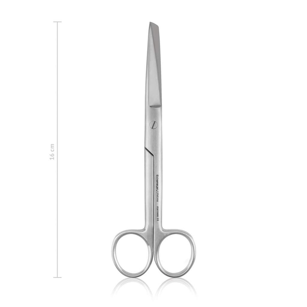 [970216] Forbici Chirurgiche 16 cm, dritte, punte alterne, LINEA ECONOMICA