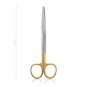Chirurgische Schere STANDARD, spitz/stumpf, 14,5 cm, gebogen, TC