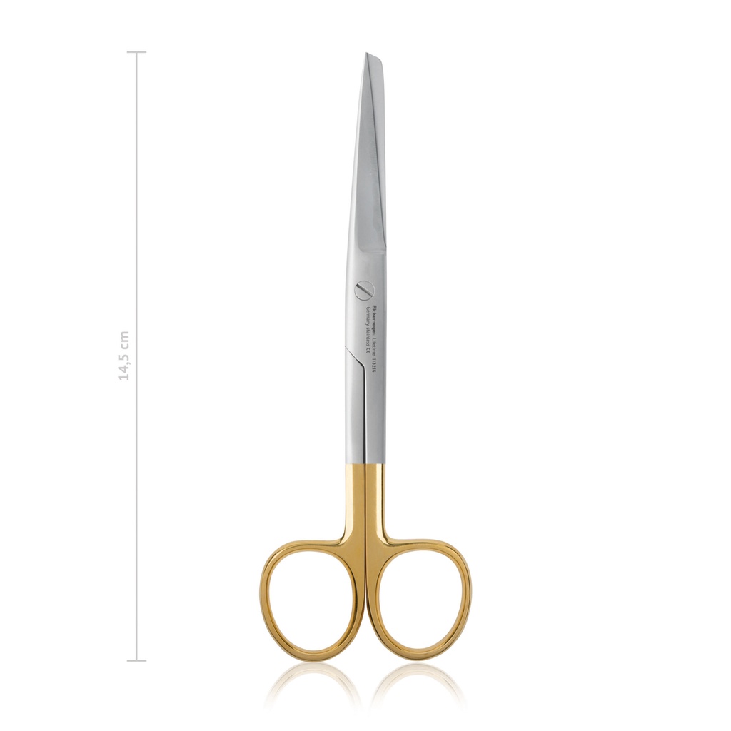 [113214] Chirurgische Schere STANDARD, spitz/stumpf, 14,5 cm, gerade, TC