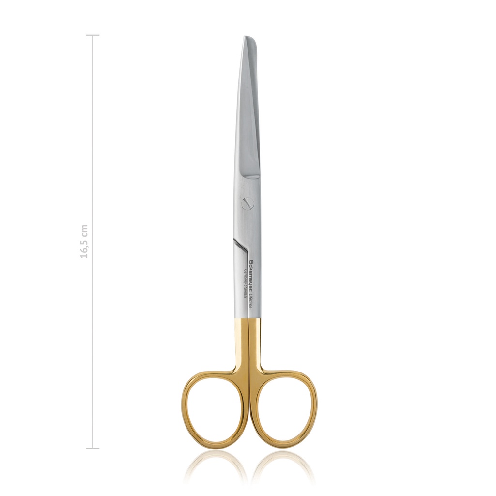[113316] Chirurgische Schere STANDARD, spitz/stumpf, 16,5 cm, gebogen, TC