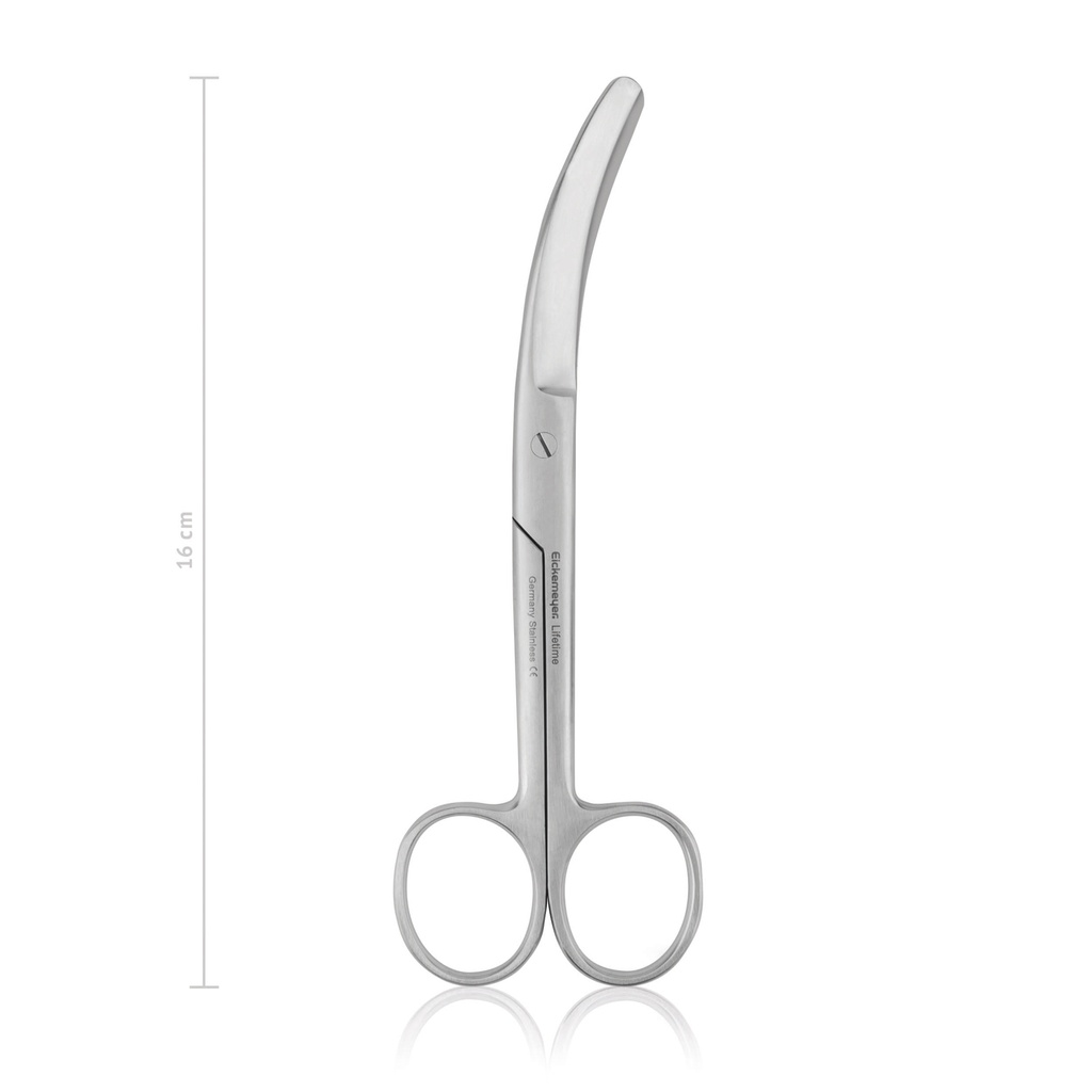 [114716] Chirurgische Schere BUSCH, stumpf/stumpf, 16, cm, seitwärts gebogen