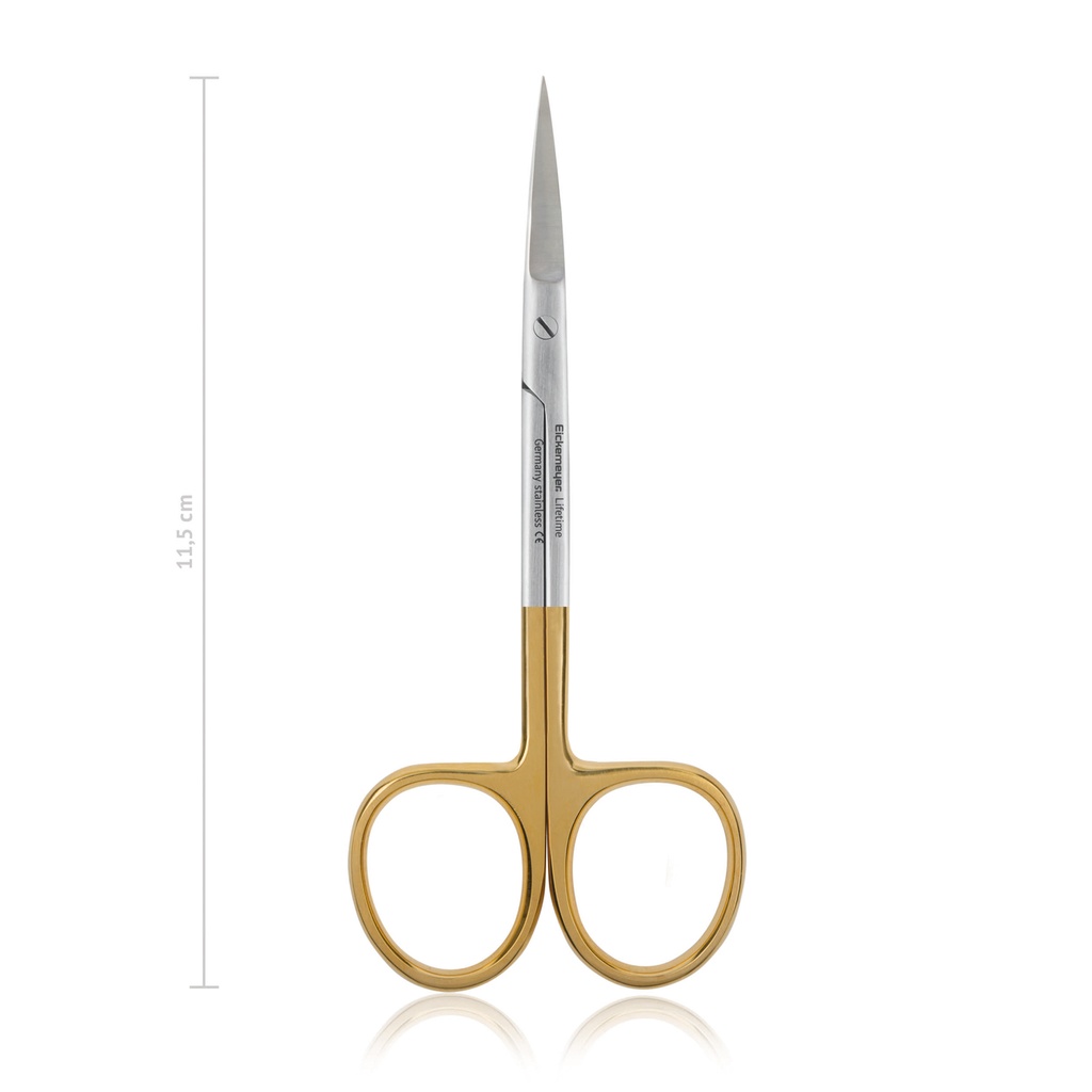 [110111] Schere IRIS, fein, spitz/spitz, 11,5 cm, gebogen, TC