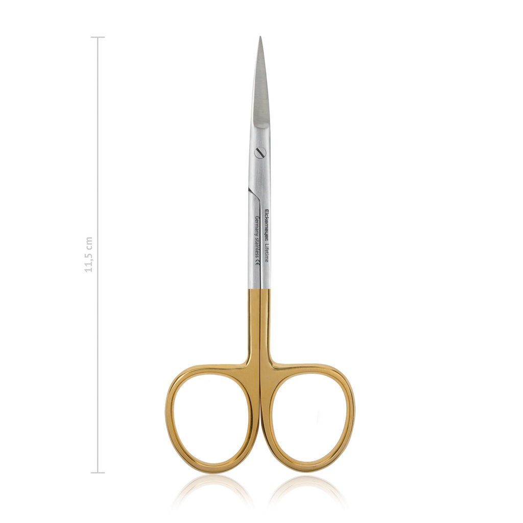[110011] Forbici delicate 11,5 cm, dritte, punta acuta, TC