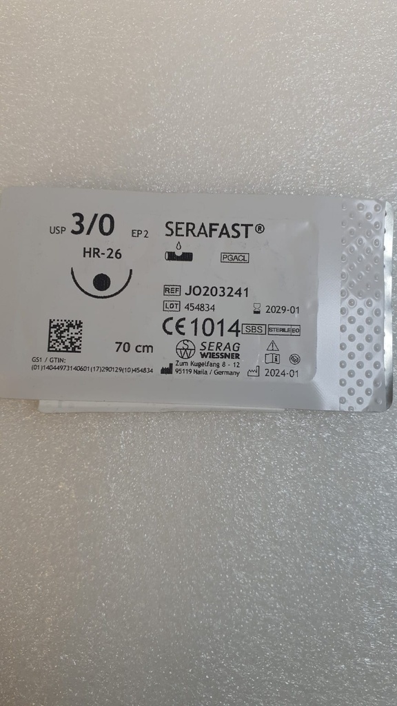 Serafast EP 2, USP 3/0 ago tondo
