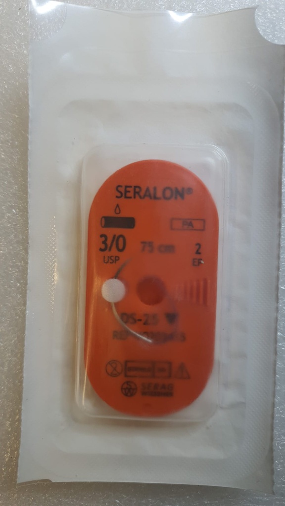 Seralon EP 2, USP 3/0 Triangular needle 