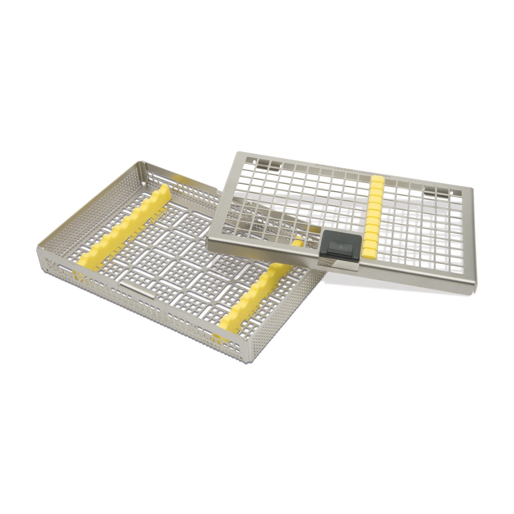 Panier filtrant avec 2 inserts en silicone et couvercle