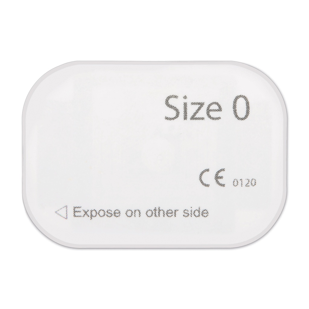 [70803102] Røntgenplade/folie Str. 0, 22 x 3 mm,  4 stk. til DigiVet CR/ PLUS/PREMIUM