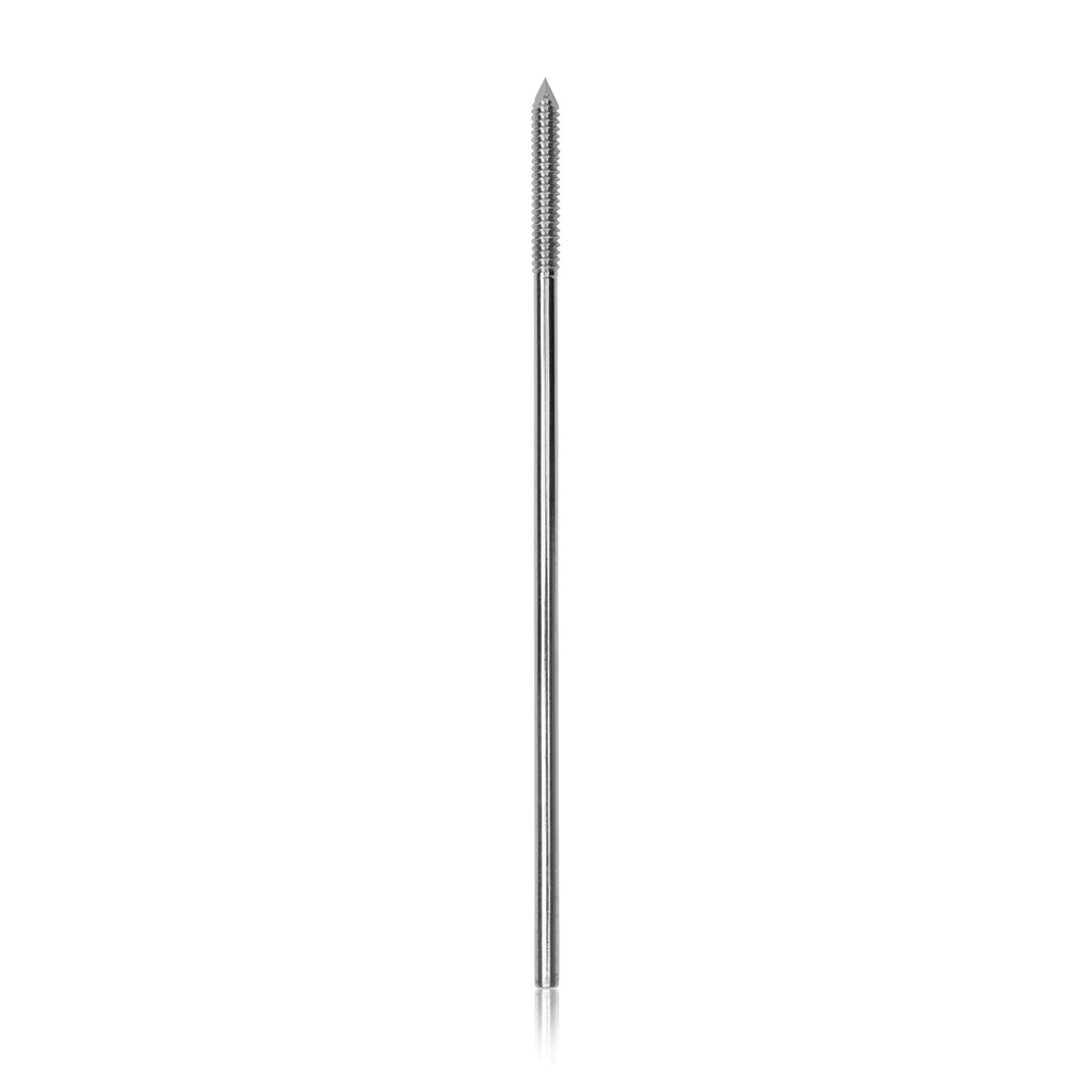 [180595] Steinmann-Nagel D= 3 mm mit aufgesetztem Gewinde "Interface" (vorne)