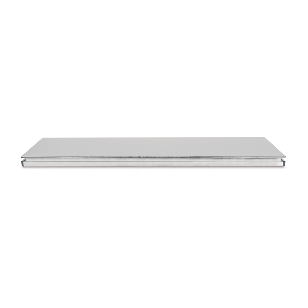 [602801] Tischplatte (HPL-Vollkern) 130 cm x 50 cm inkl. angeschweißten Normschienen (4x) 