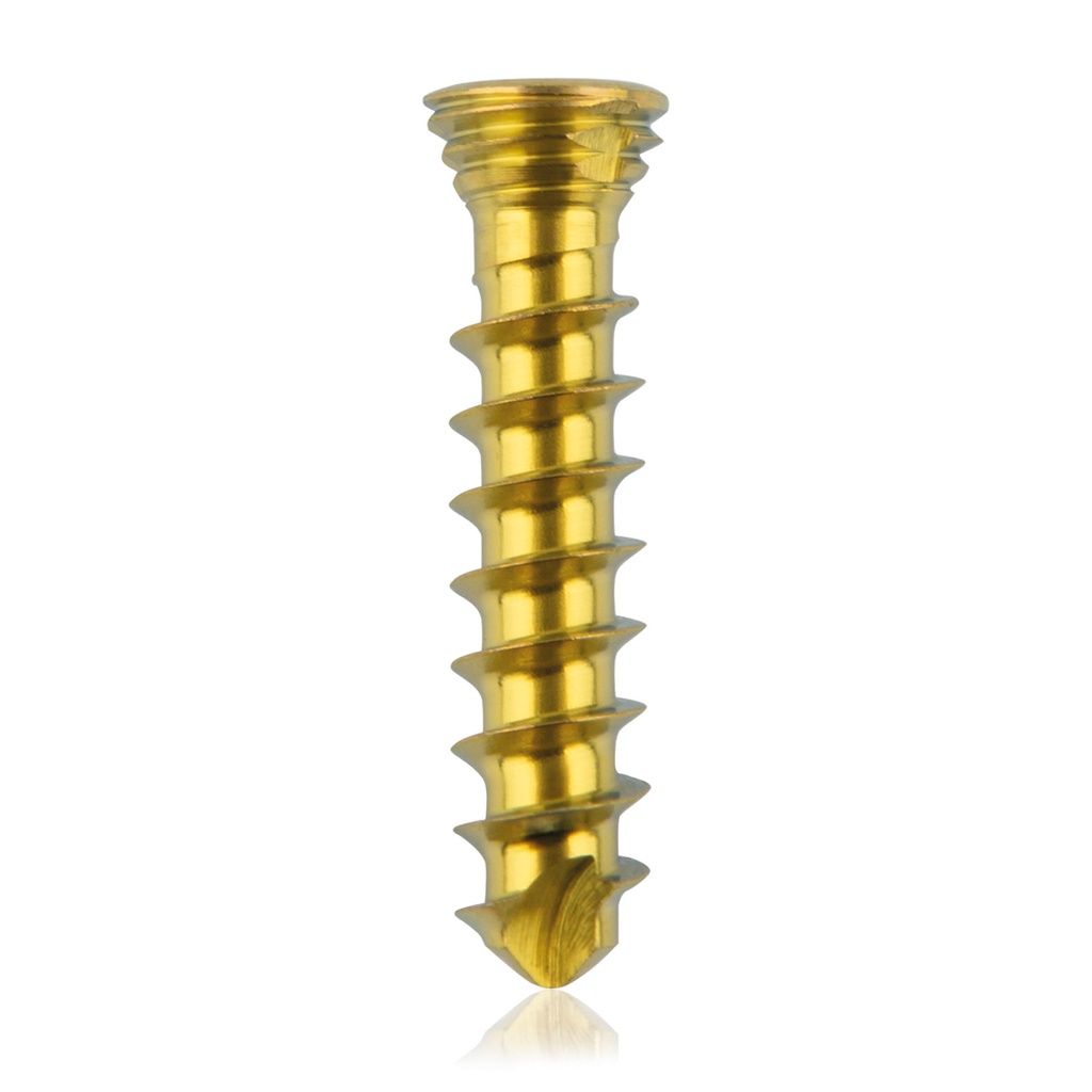 [185530] Vite bloccata in titanio,  Ø2.3x 20mm multidirezionale, blu, Torx 10 autofilettante, autoperforante