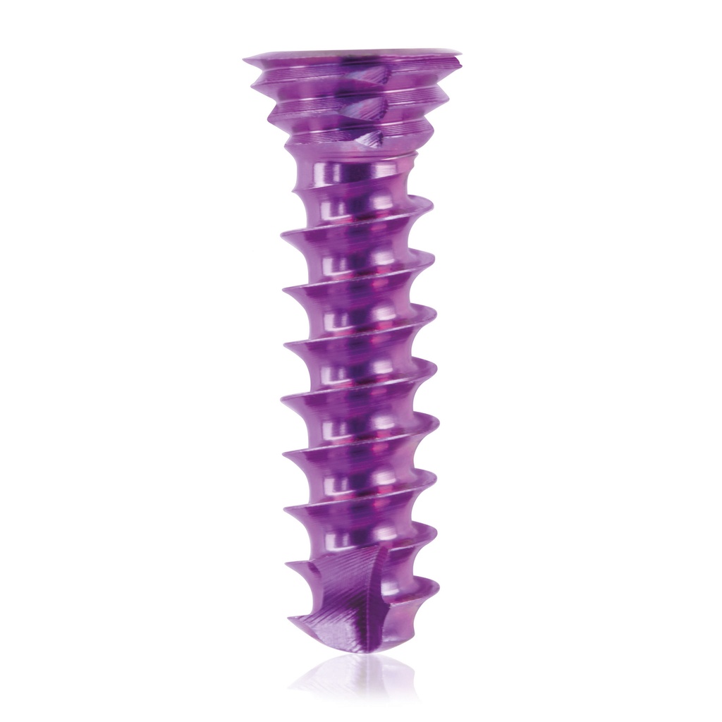 [185572] Titán zárócsavar Ø3,5 × 14 mm, szögstabil, többirányú, magenta, Torx 10, önfúró, önmetsző