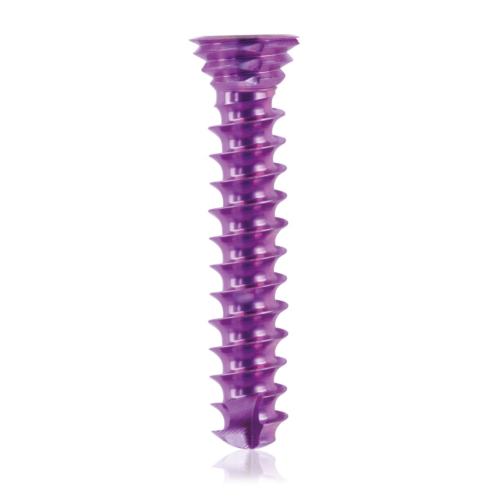 Titán zárócsavar Ø3,5 × 18 mm, szögstabil, többirányú, magenta, Torx 10, önfúró, önmetsző