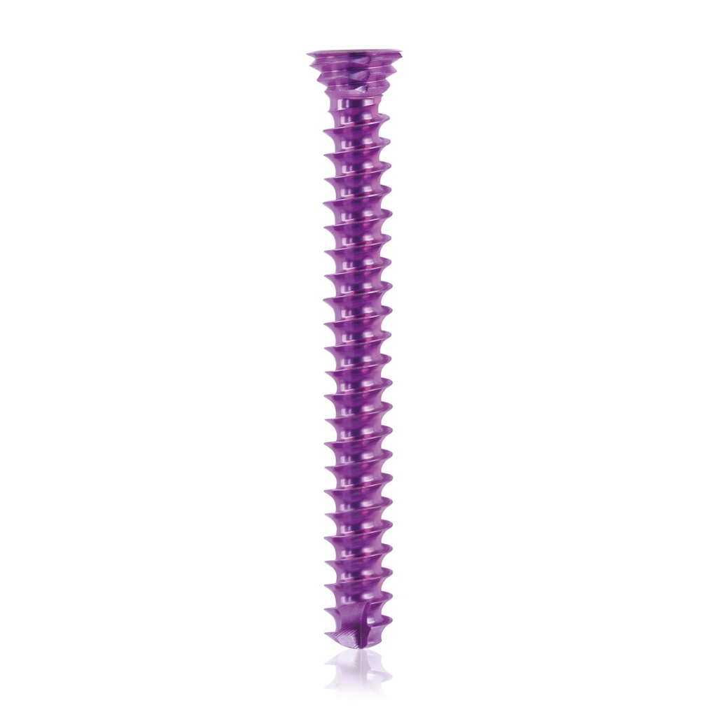 [185580] Titán zárócsavar Ø3,5 × 30 mm, szögstabil, többirányú, magenta, Torx 10, önfúró, önmetsző