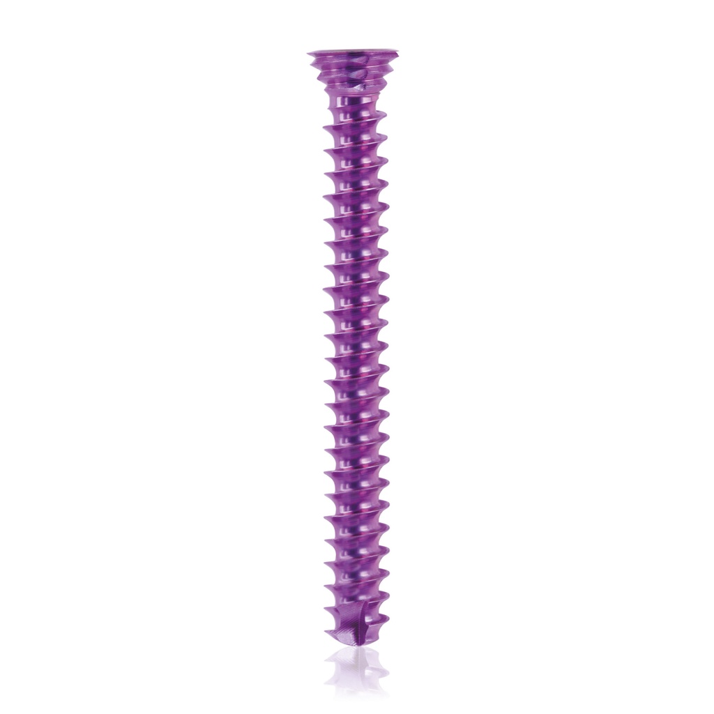 [185581] Titán zárócsavar Ø3,5 × 32 mm, szögstabil, többirányú, magenta, Torx 10, önfúró, önmetsző