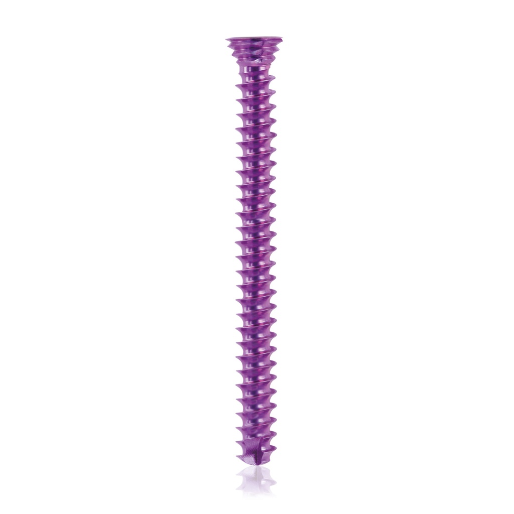 Titán zárócsavar Ø3,5 × 36 mm, szögstabil, többirányú, magenta, Torx 10, önfúró, önmetsző