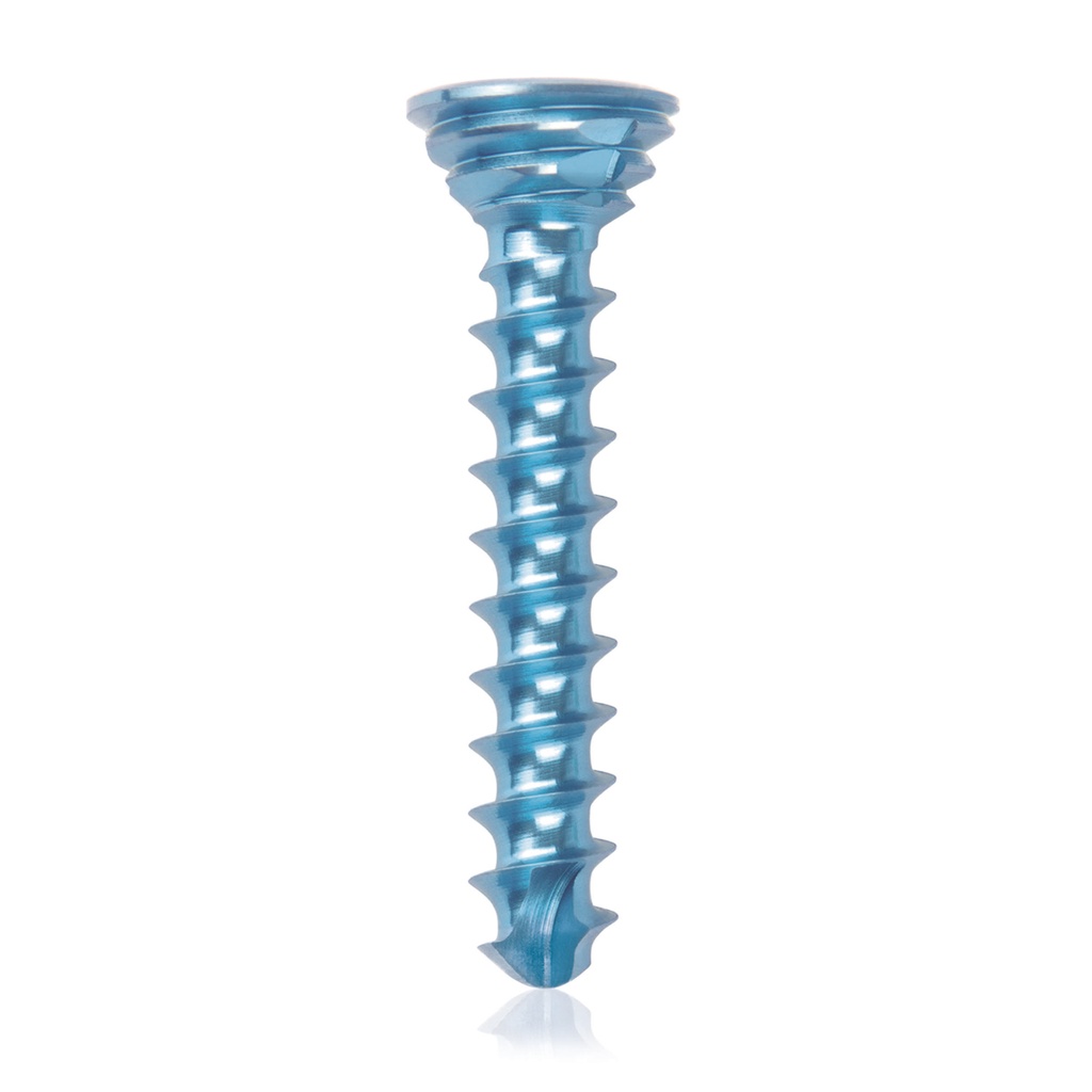 [185538] Vite bloccata in titanio, Ø2.7x 16mm multidirezionale, blu, torx 10 autofilettante, autoperforante