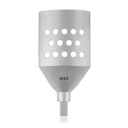 TPLO fűrészpenge, kanülált, R33/50 mm, háromszög tengellyel