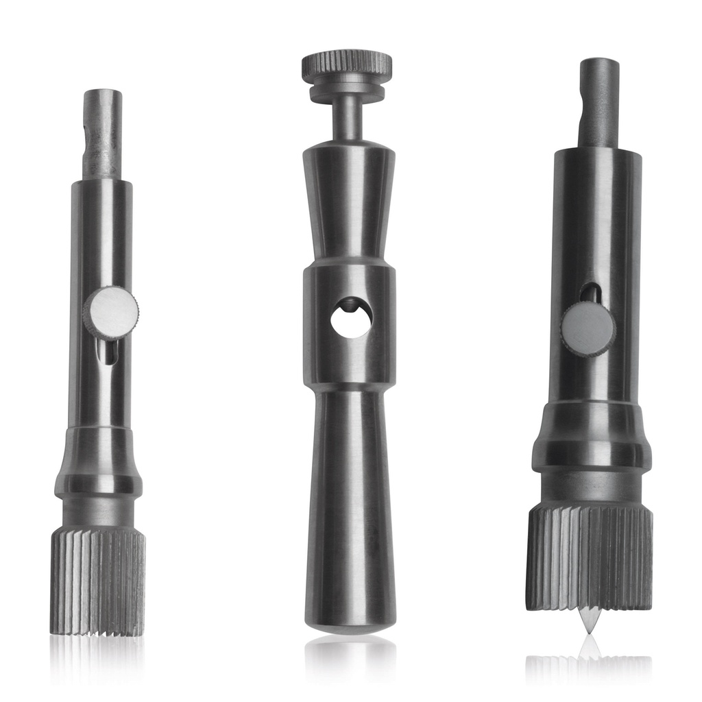 Trépan Galt, avec manche détachable et avec couronnes 19 mm und 25 mm