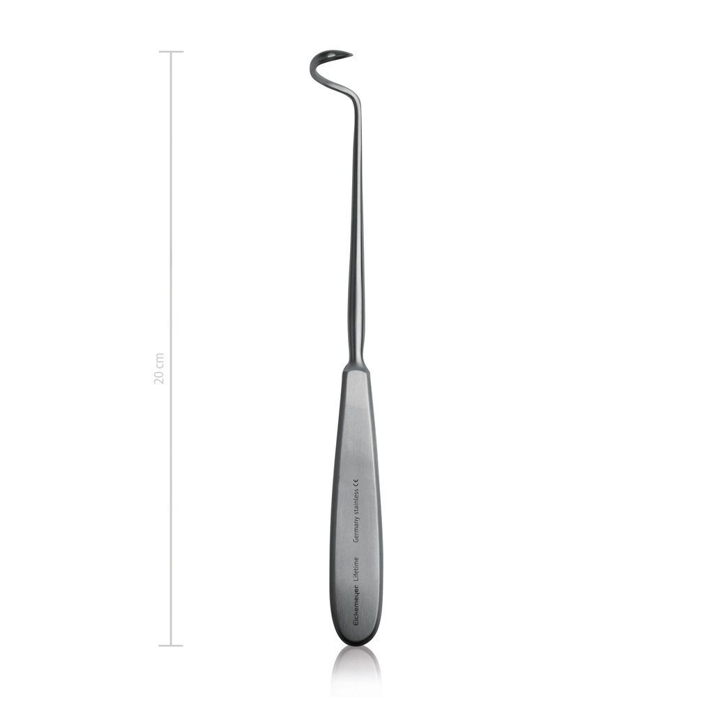 Aiguille à ligature Deschamps, 20 cm à droite/tranchante