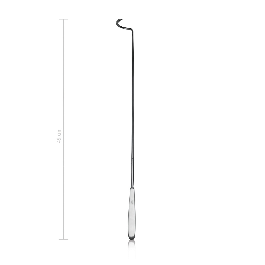 [154045] Aiguille à ligature Deschamps, 45 cm à droite/tranchante
