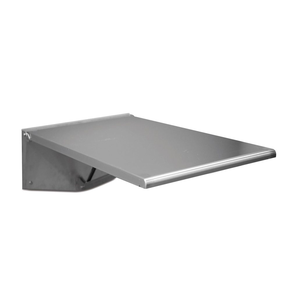 [600403] Wandklapptisch 915x560 mit Holzkern verklebt, Gummimatte 3 mm inkl. Fixierklampen, komplett montiert mit Gasfeder 
